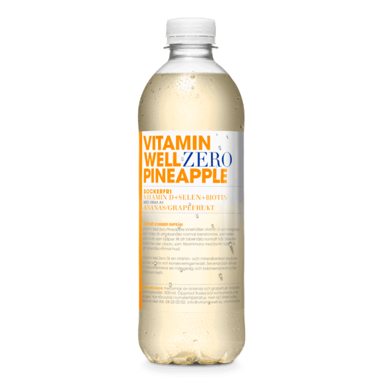 Vitamin Well Sockerfri Pineapple 500 ml