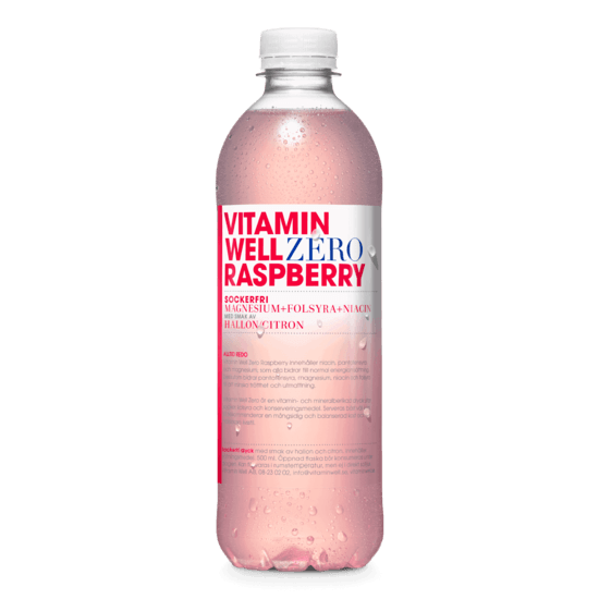 Vitamin Well Sockerfri Raspberry 500 ml
