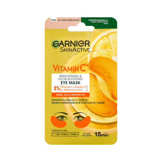 Garnier SkinActive Vitamin C* Brightening & Glow Boosting Ögonmasker 5 g