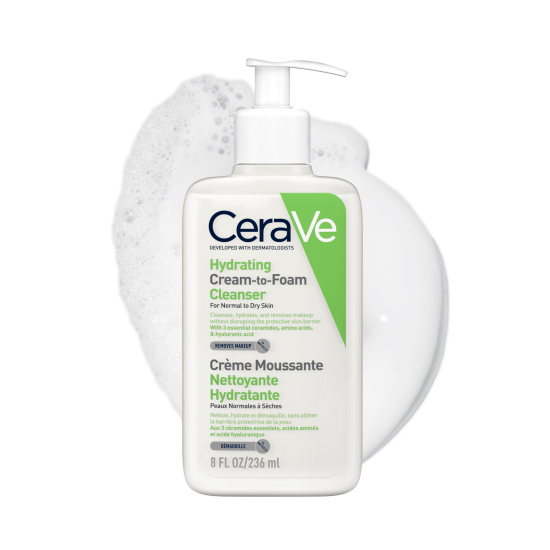 CeraVe Hydrating Cream-To-Foam Cleanser 236 ml