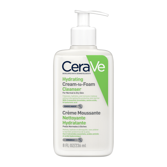 CeraVe Hydrating Cream-To-Foam Cleanser 236 ml