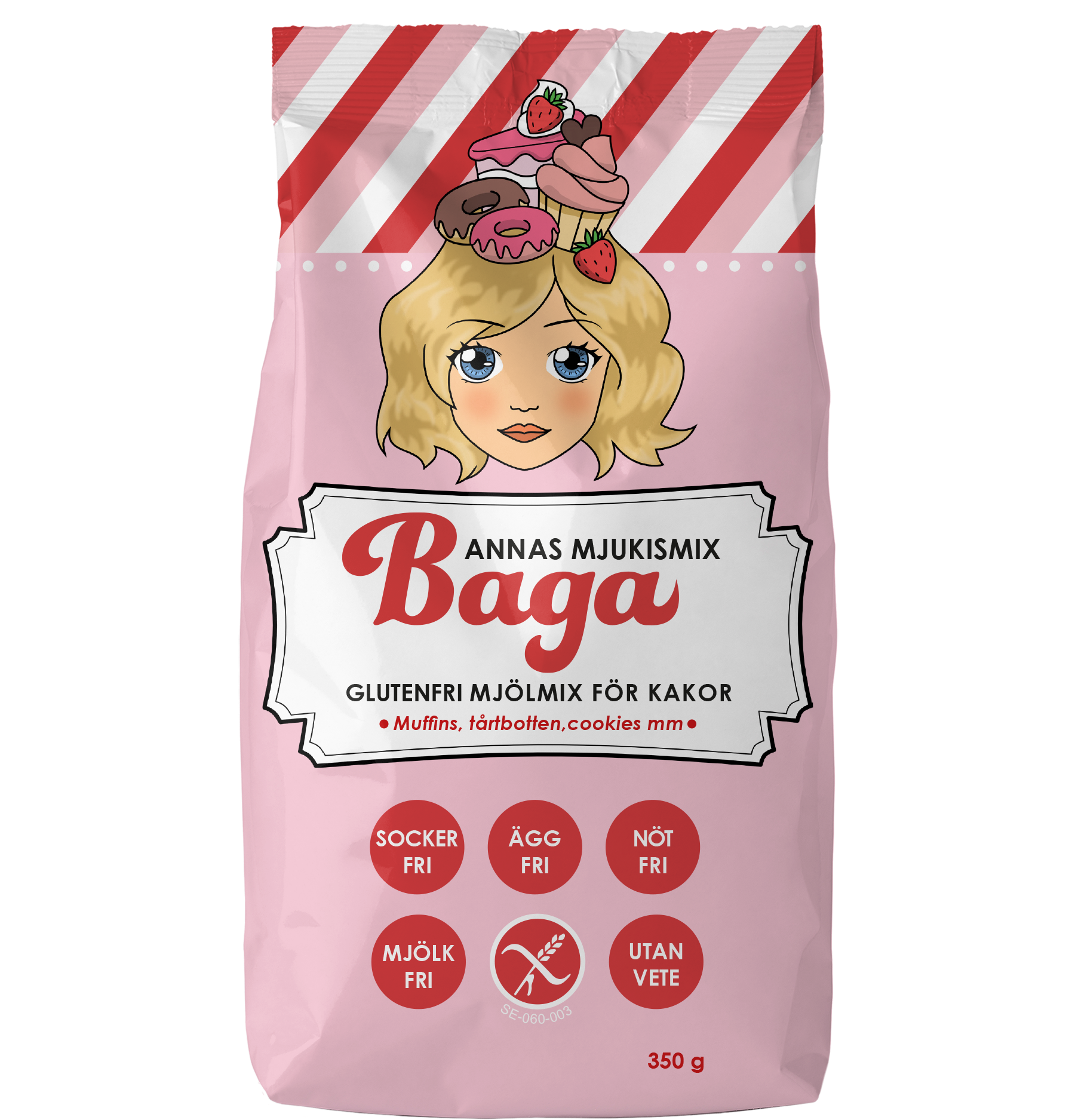 Baga Annas Glutenfria Mjukismix 350 g