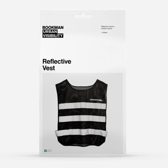 Bookman Urban Visibility Reflective Vest Black XL/XXL