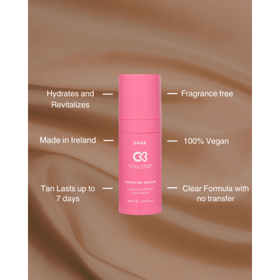 Cocoa Brown Sunshine Serum - Hyaluronic Self-Tan Face Serum in Dark 30 ml