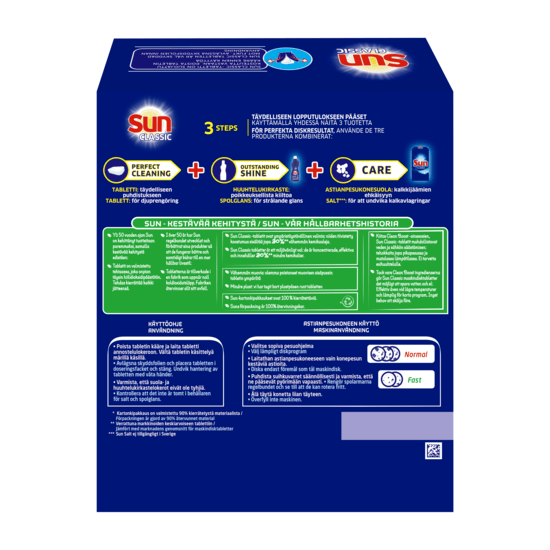 Sun Classic Maskindisktabletter 105 st