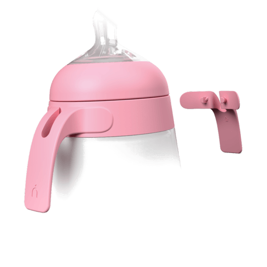 Nanobébé Handtag Flexy Flaska Rosa 2-pack