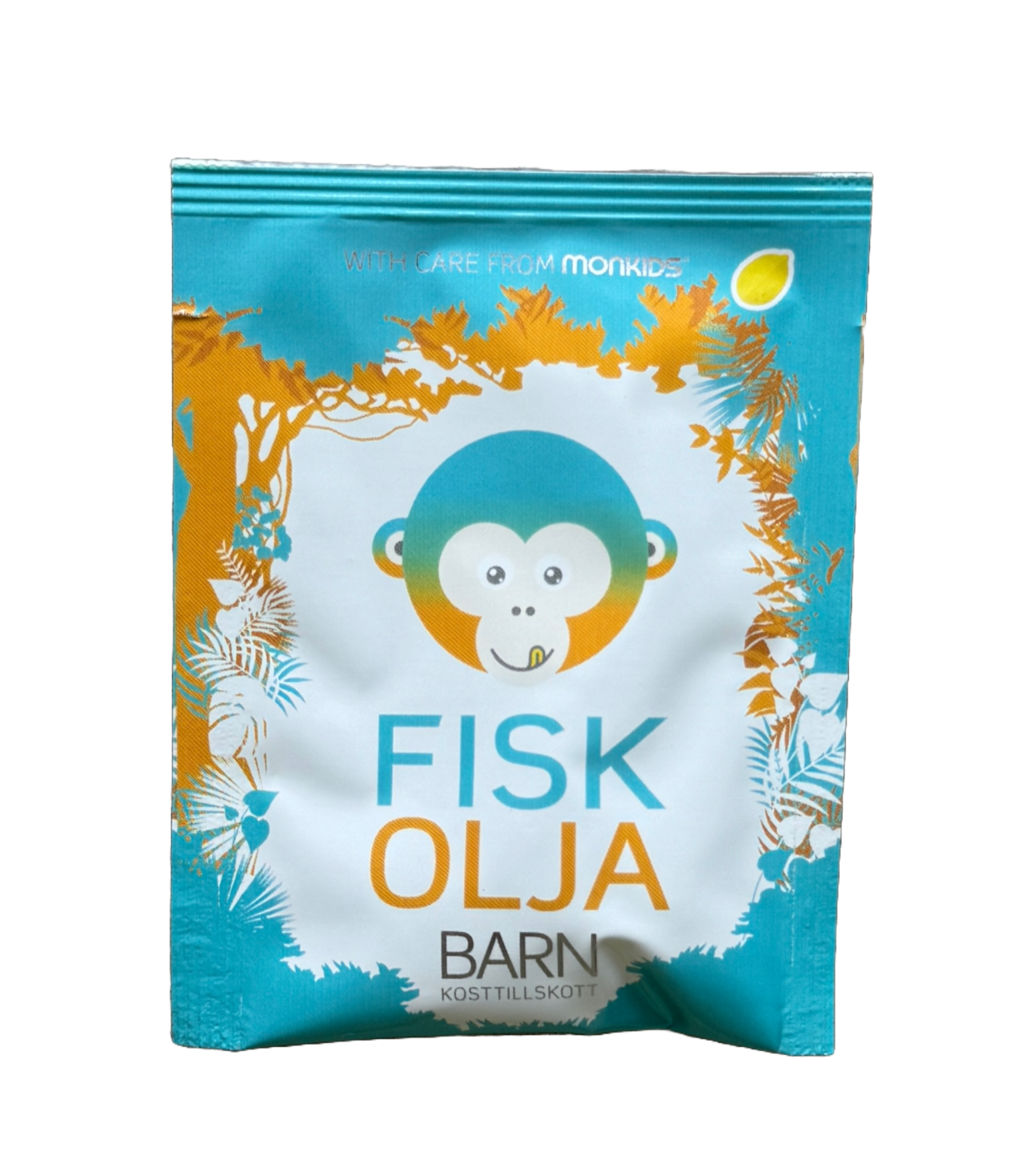 Monkids Fiskolja Citron Barn Smakprov 2 st