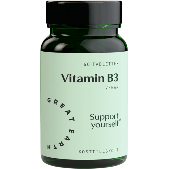 Great Earth Vitamin B3- 500 mg 60 tabletter