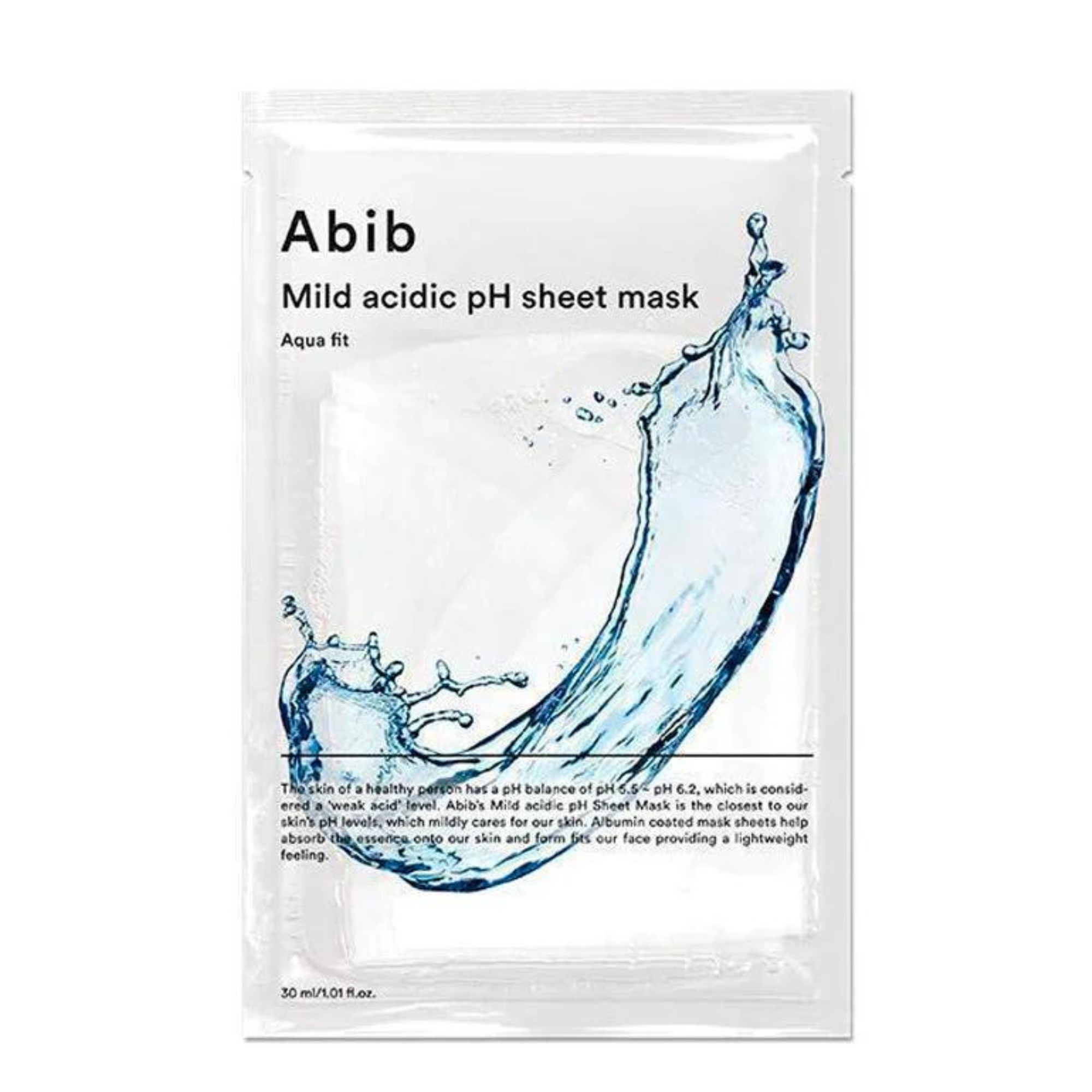 Abib Mild Acidic pH Sheet Mask Aqua Fit 30 ml