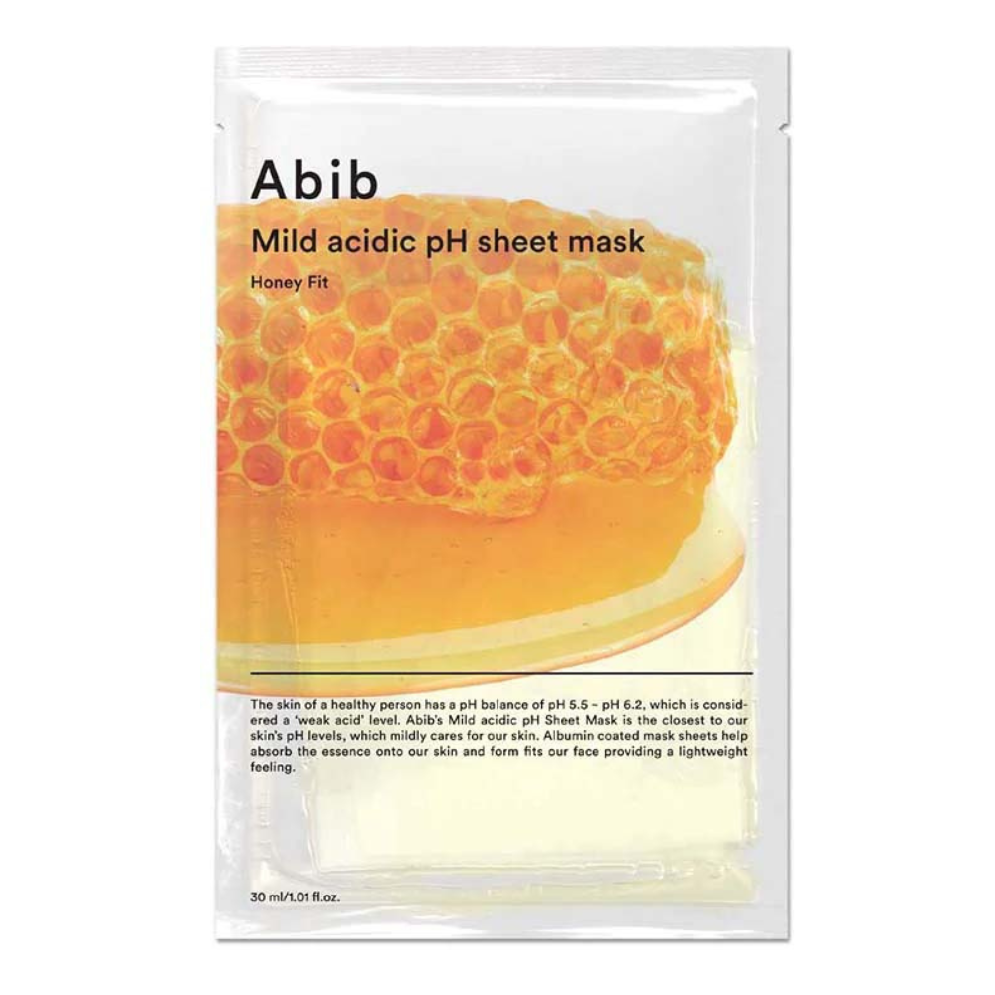 Abib Mild Acidic pH Sheet Mask Honey Fit 30 ml