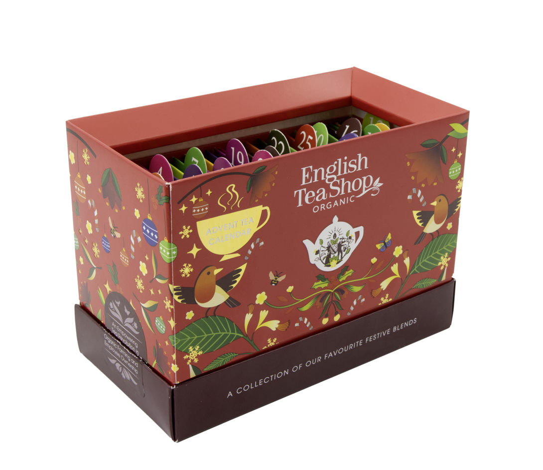 English Tea Shop Adventskalender Box röd 25 luckor