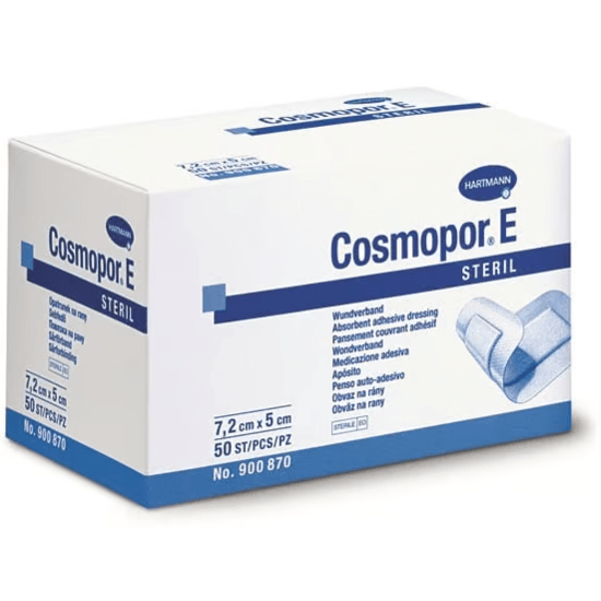 Cosmopor E sterilt självhäftande absorbtionsförband 7,2x5 cm 50 st