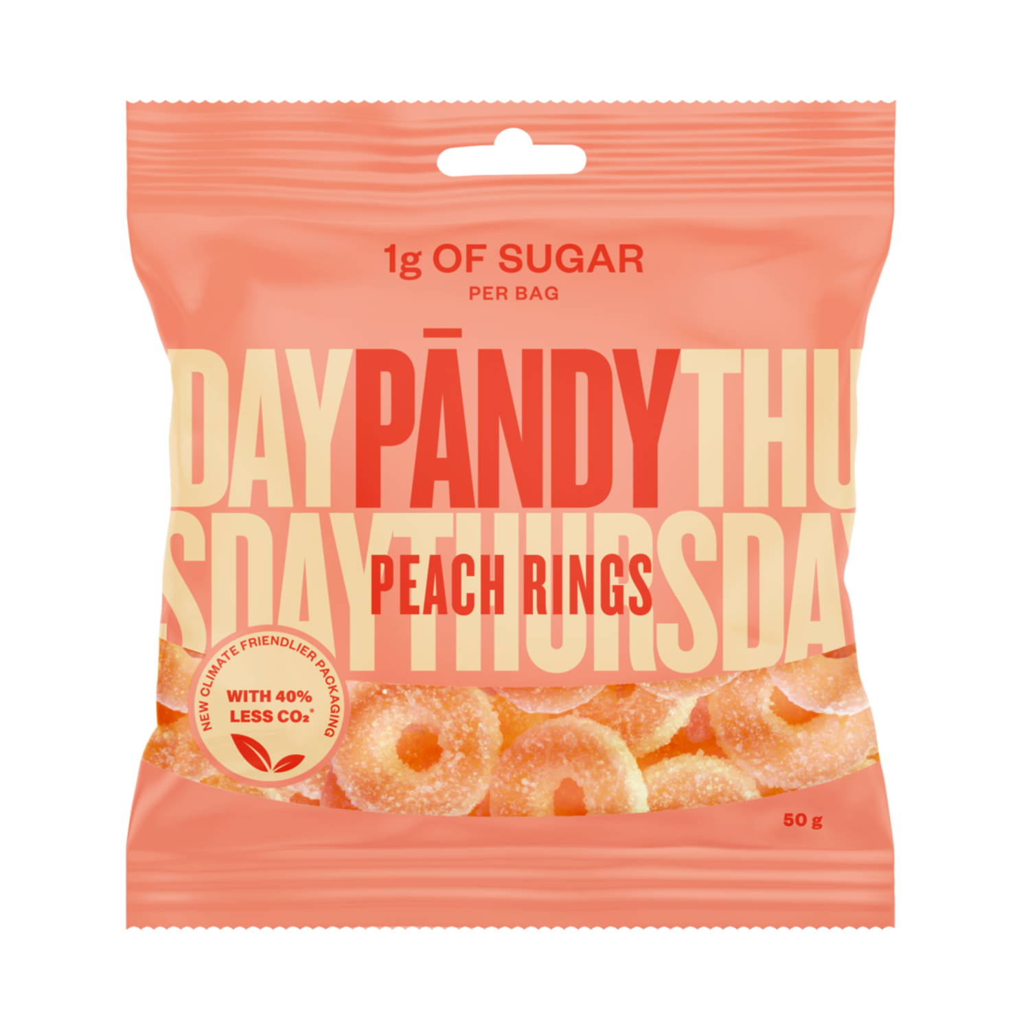 Alternativ bild 1 för Pändy Peach Rings 50 g