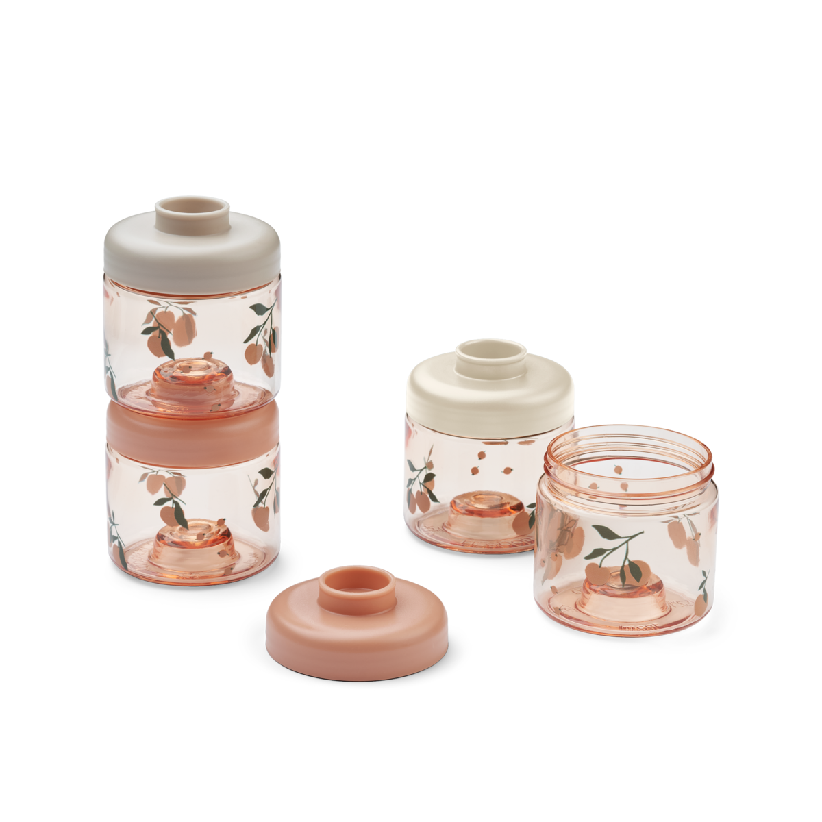 LIEWOOD Dominique Barnmatlådor Peach/Sea Shell 4-pack
