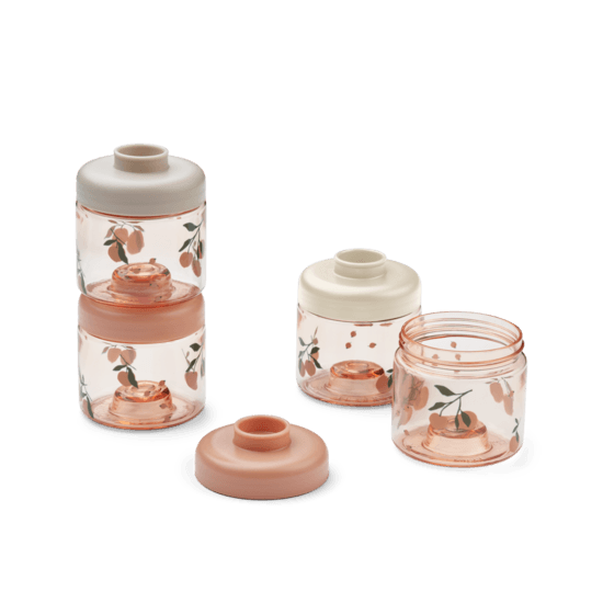LIEWOOD Dominique Barnmatlådor Peach/Sea Shell 4-pack
