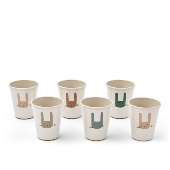 LIEWOOD Lana Mugg Bunny/Sandy 6-pack