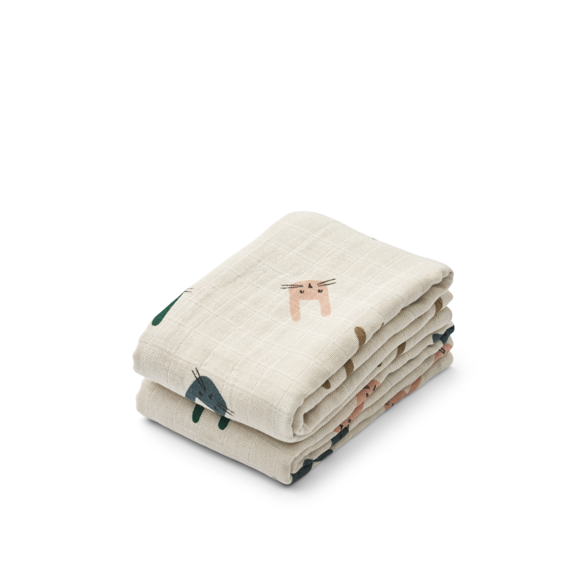 LIEWOOD Lewis Muslinfilt Bunny/Sandy 2-pack