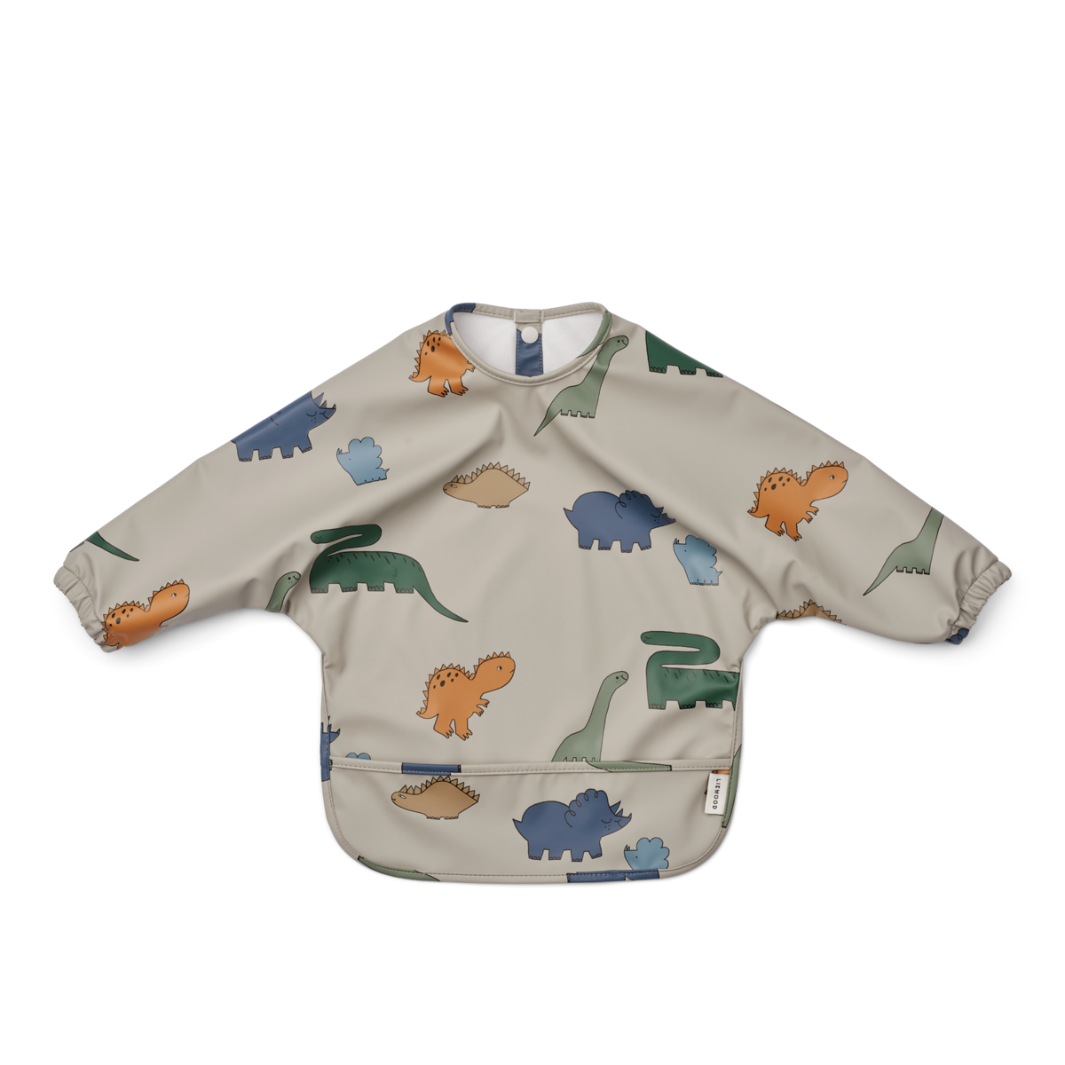 LIEWOOD Merle Långärmad Haklapp Dinosaurs/Mist