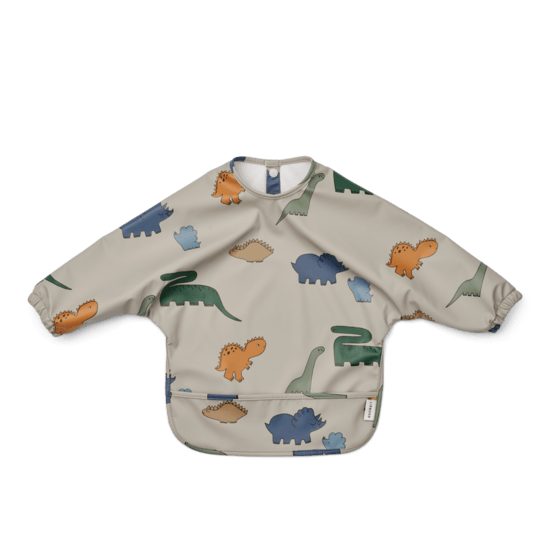 LIEWOOD Merle Långärmad Haklapp Dinosaurs/Mist