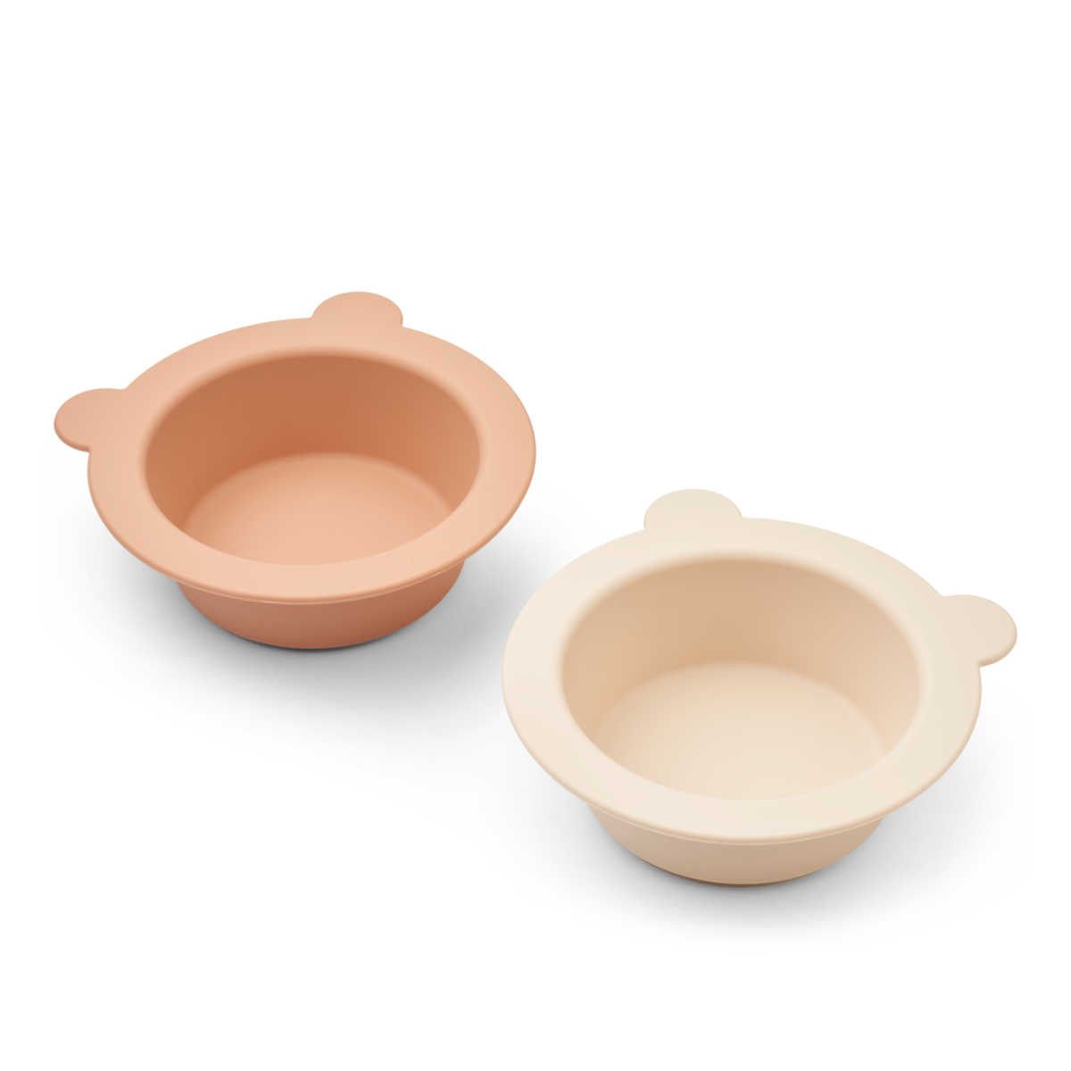 LIEWOOD Peony Skål med Sugfunktion Tuscany Rose/Apple Blossom 2-pack