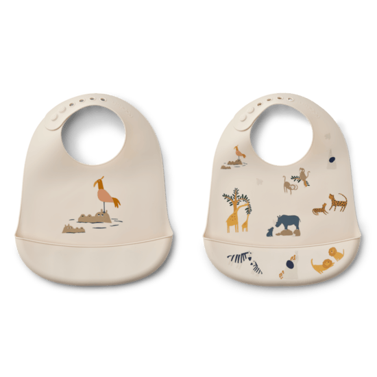 LIEWOOD Tilda Silikonhaklappar All Together/Sandy 2-pack