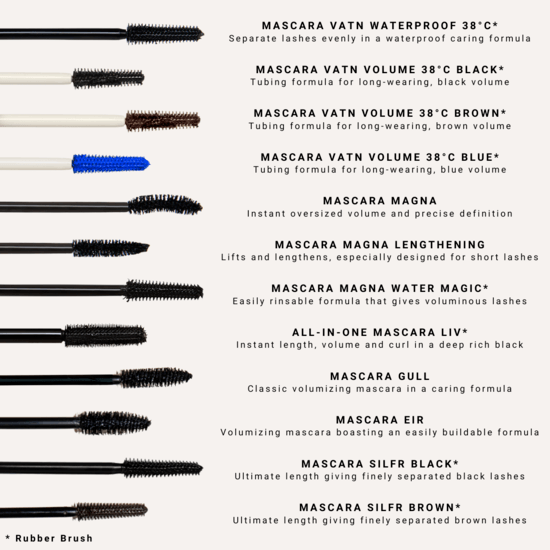 IDUN Minerals Mascara Silfr Svart 10 ml
