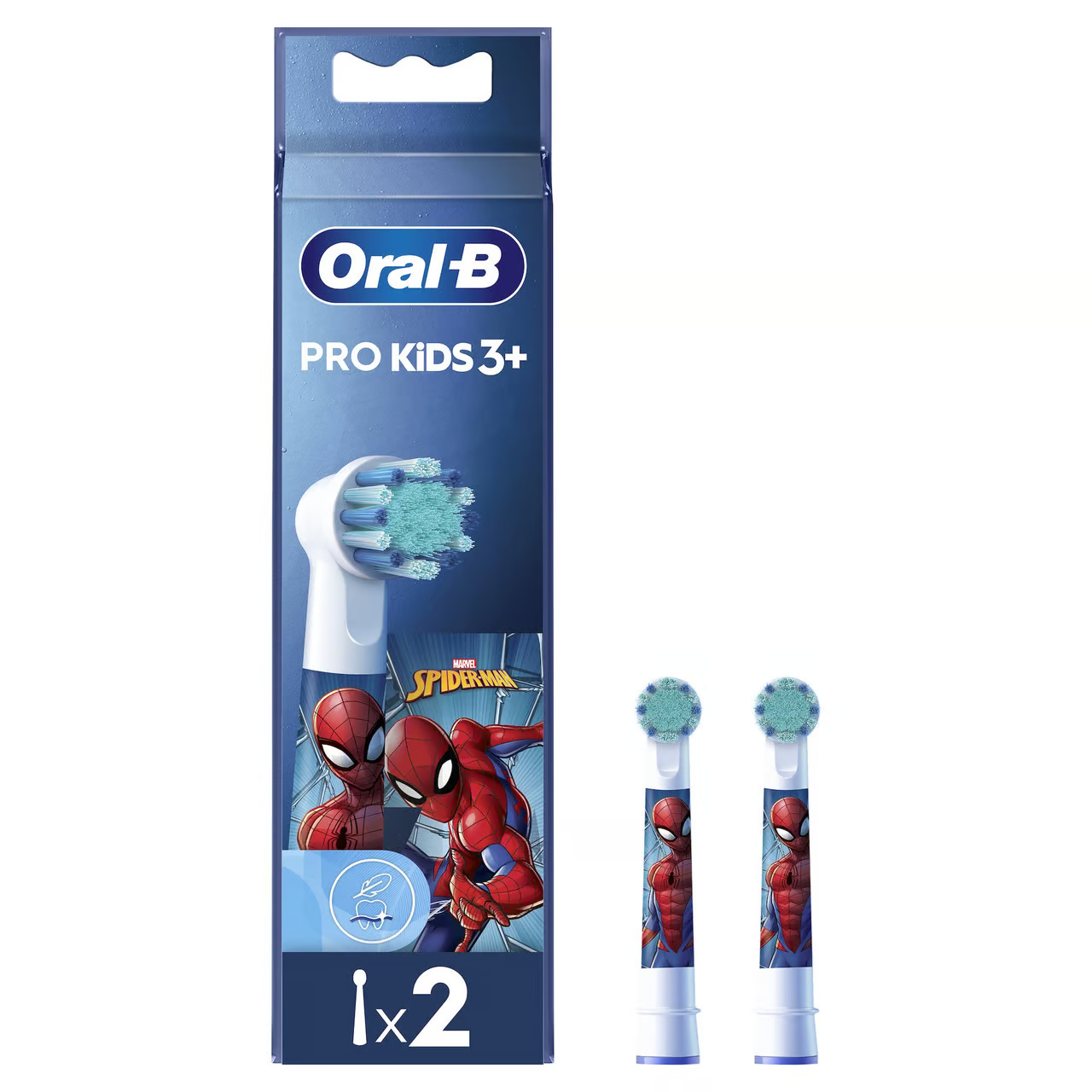 Oral-B Pro Kids borsthuvuden med Spiderman 2 st