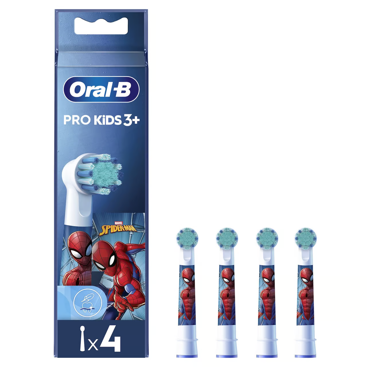 Oral-B Pro Kids Borsthuvuden Spiderman Refill 4 st