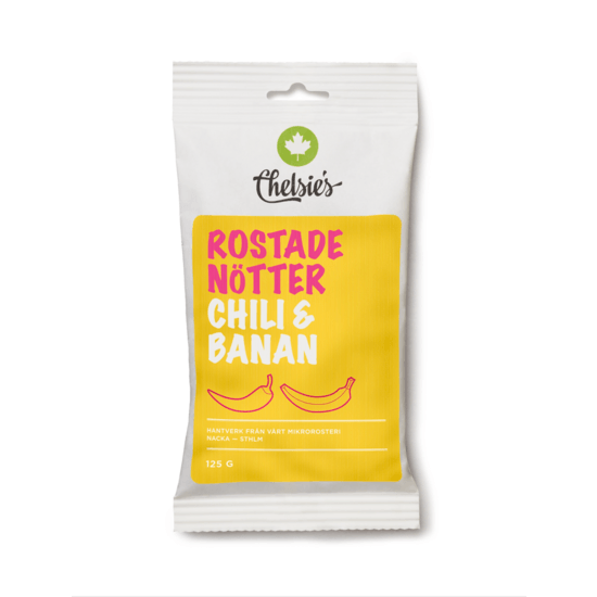 Chelsie's Rostade Nötter Chili & Banan 125 g
