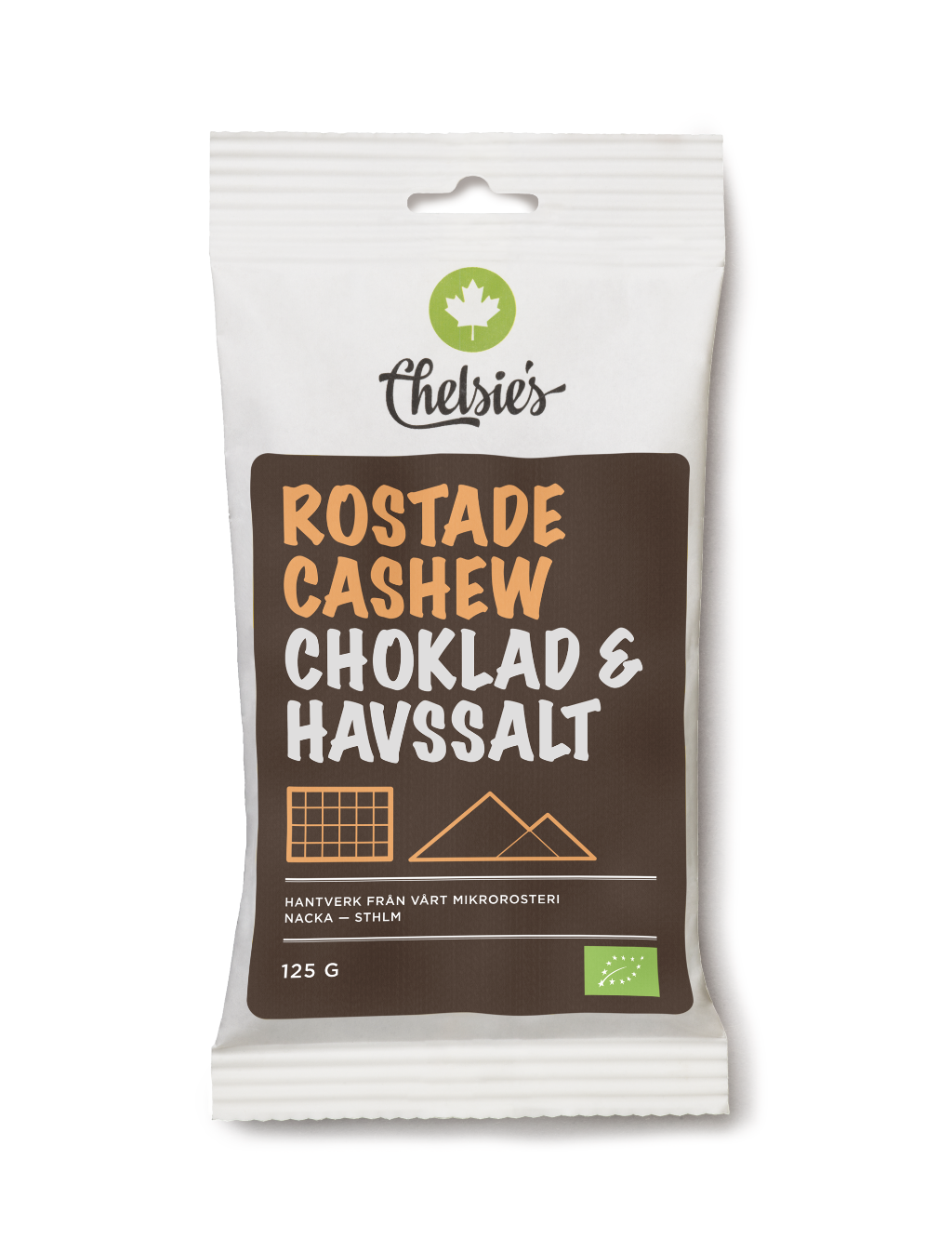 Chelsie's Rostade Cashew Choklad & Havssalt 125 g