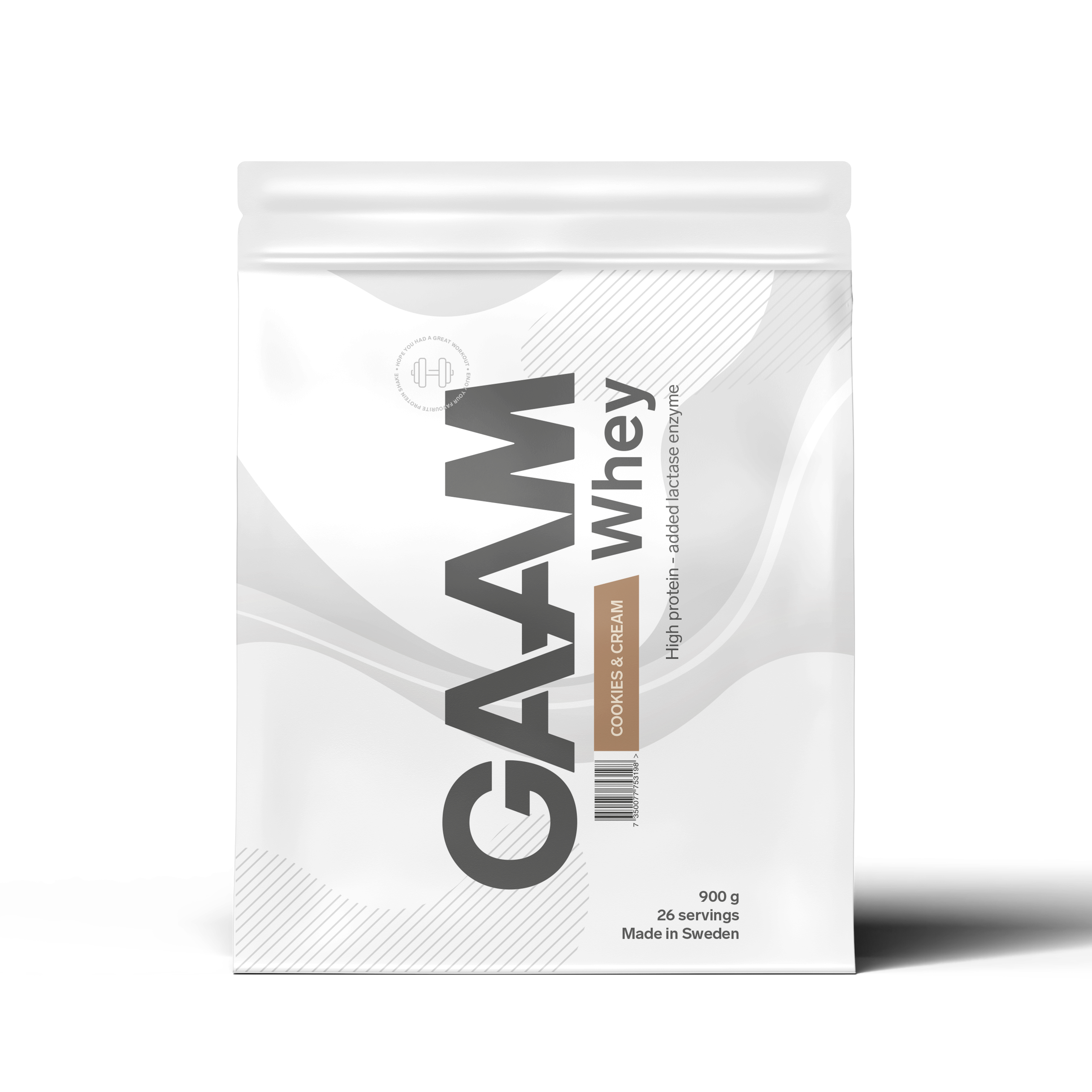 GAAM Whey Cookies & Cream 900 g