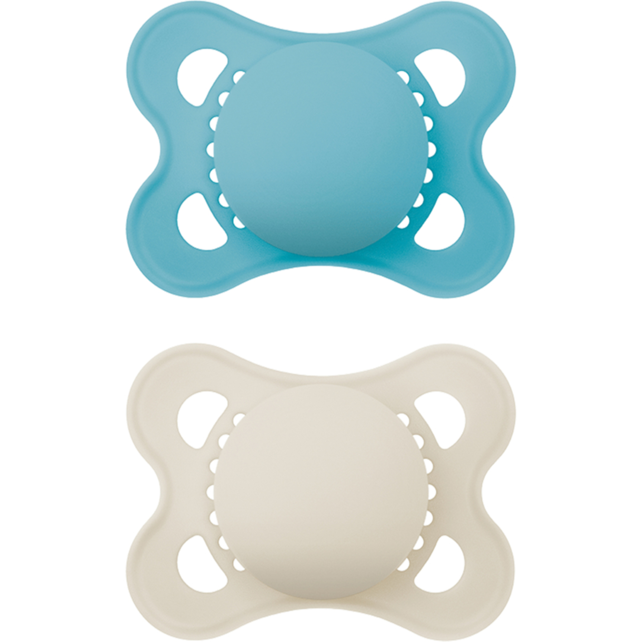MAM Original 0-6 mån Silikon Unprinted Blue 2-pack
