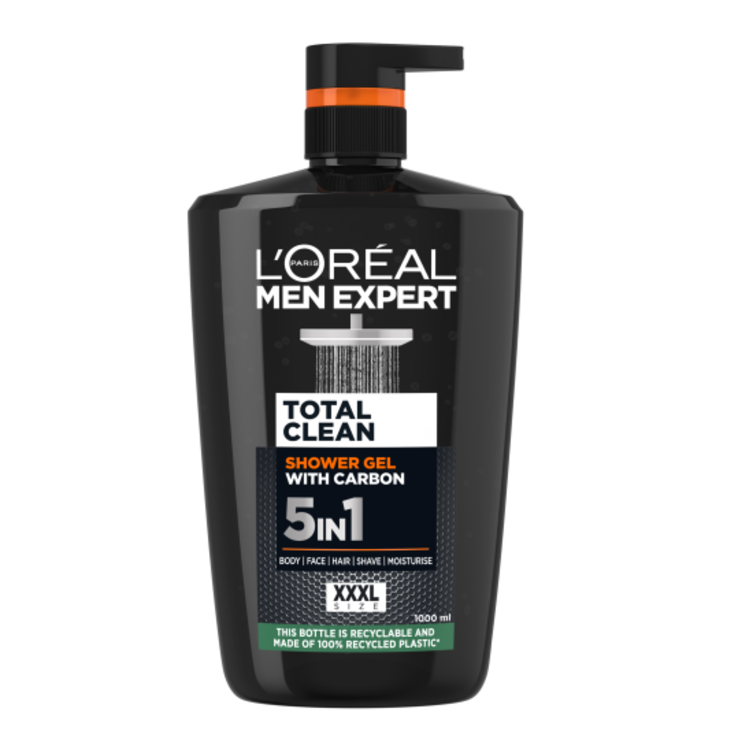 Alternativ bild 1 för Loreal Paris Men Expert Total Clean Shower Gel with Carbon 1000 ml