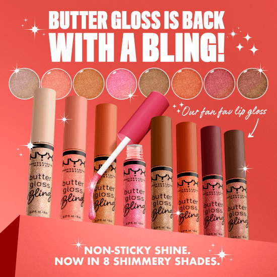 NYX Professional Makeup Butter Gloss Bling 08 Hustla 8 ml