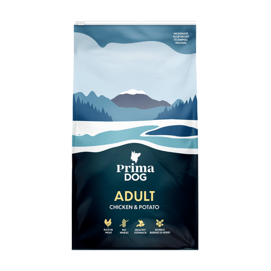 PrimaDog Dog Adult Small Breed Kyckling & Potatis 4 kg