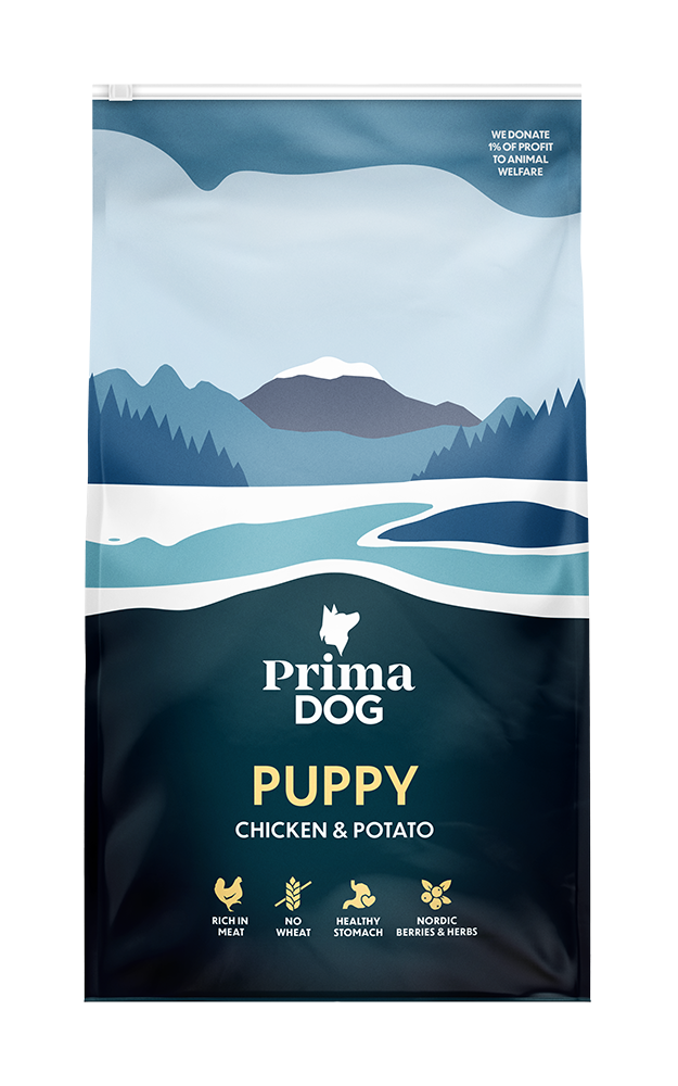 PrimaDog Dog Puppy All Breed Kyckling & Potatis 4 kg