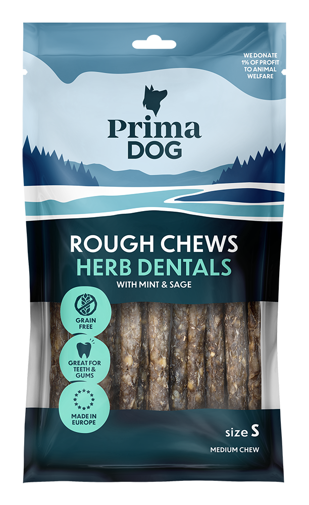 PrimaDog Rough Chews Dental Mint & Salvia 12 cm 100 g