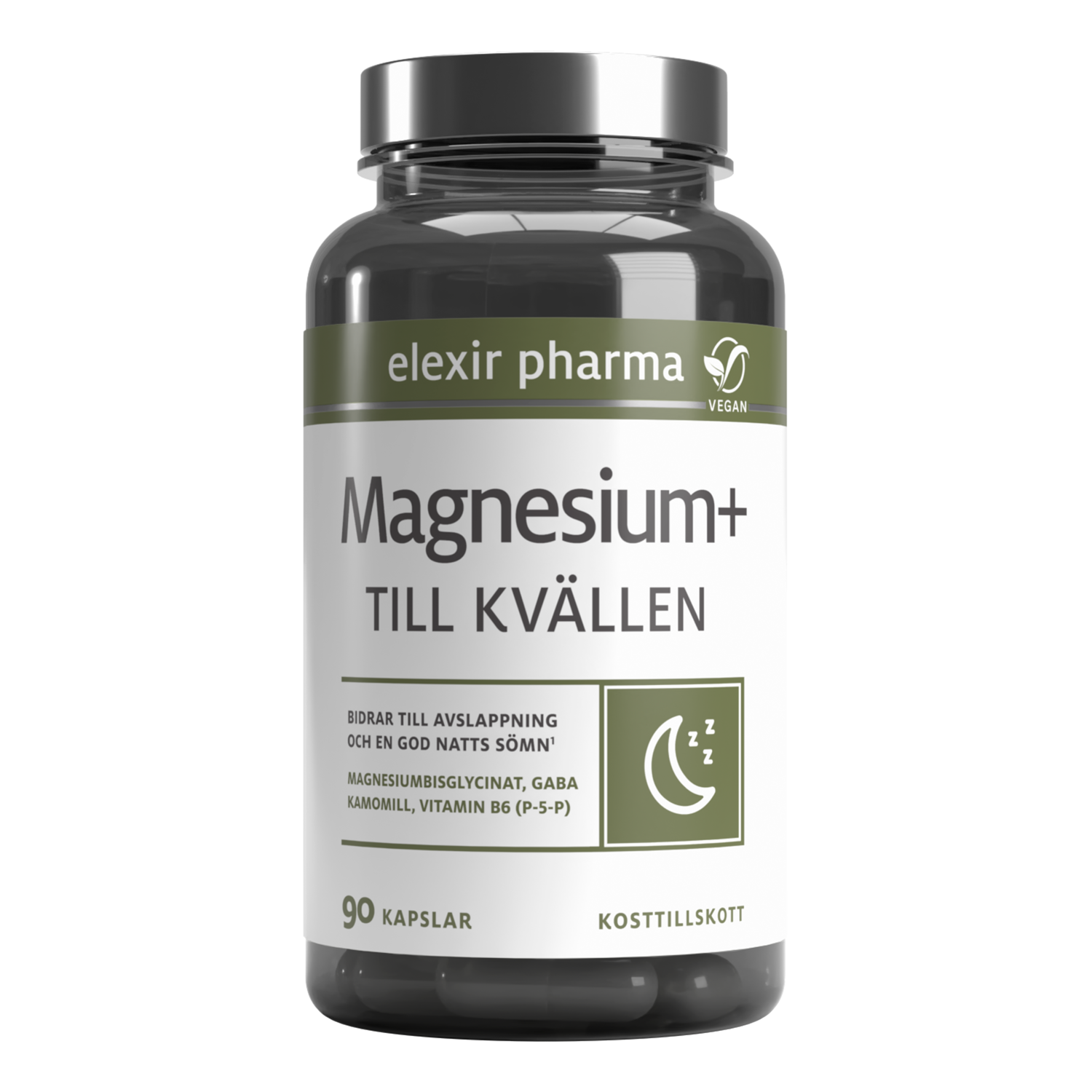 Alternativ bild 1 för Elexir Pharma Magnesium+ Till kvällen 90 kapslar