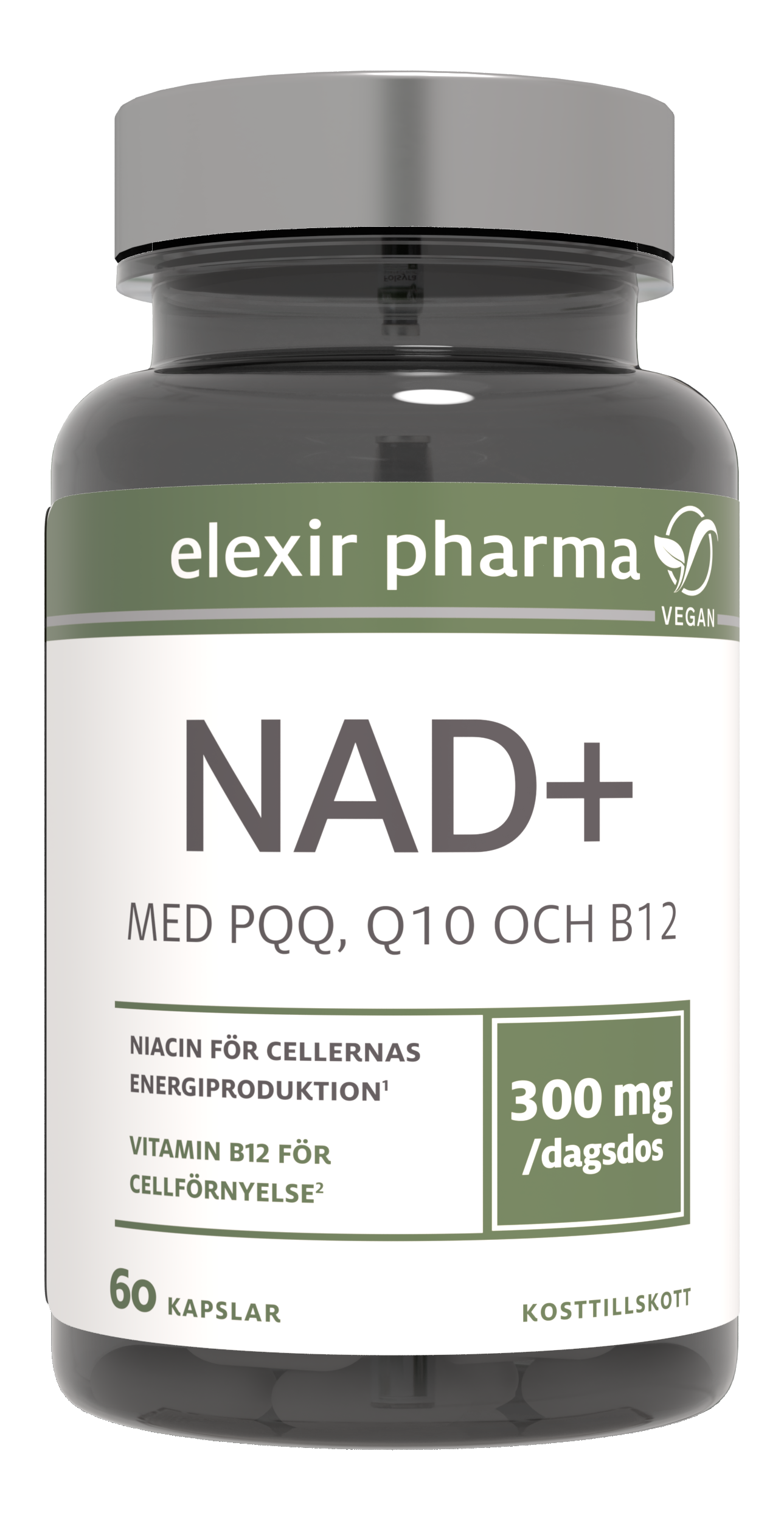 Elexir Pharma NAD+ 60 kapslar