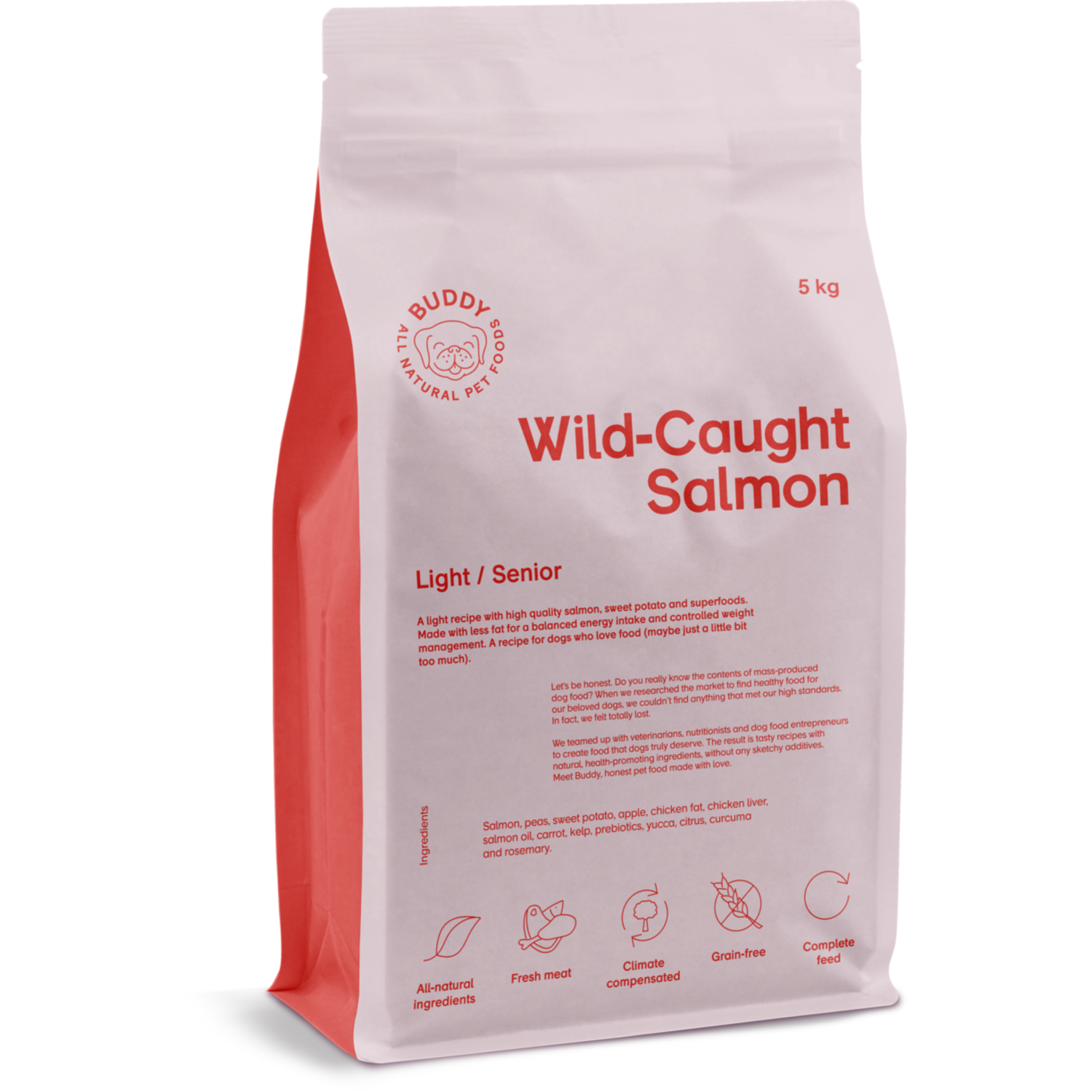 Alternativ bild 1 för Buddy Pet Foods Buddy Wild Caught Salmon 5 kg