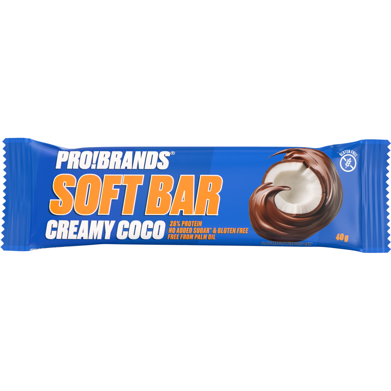 Alternativ bild 1 för ProBrands Softbar Creamy Coco 40 g