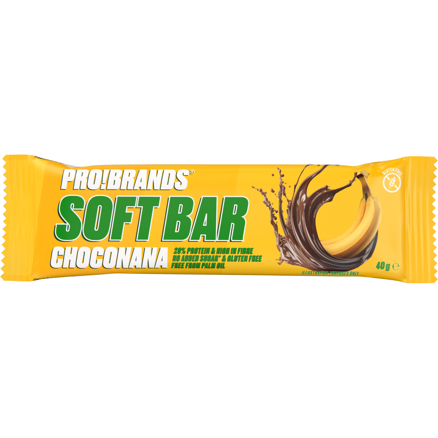 Alternativ bild 1 för ProBrands Softbar Choconana 40 g
