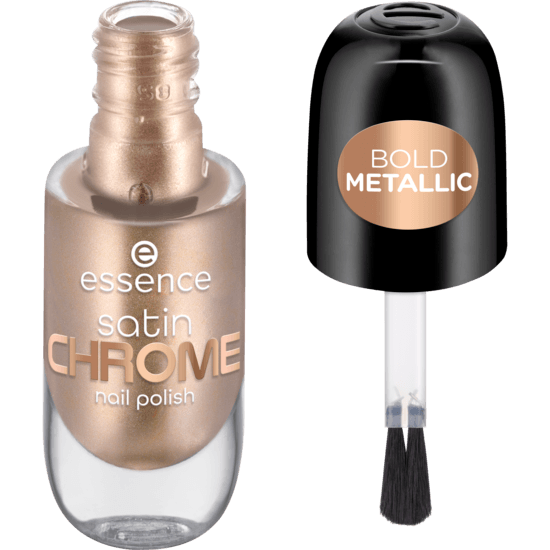 essence Satin Chrome Nail Polish 01 Robotic Rose 8 ml