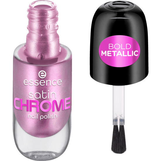 essence Satin Chrome Nail Polish 02 Artificial Pinktelligence 8 ml