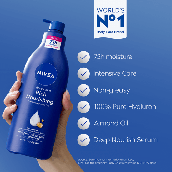 NIVEA Kroppslotion Rich Nourishing Pump Body Lotion 400 ml