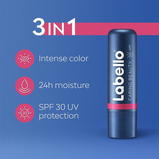 Labello Läppbalsam Caring Beauty Pink 4,8 g 