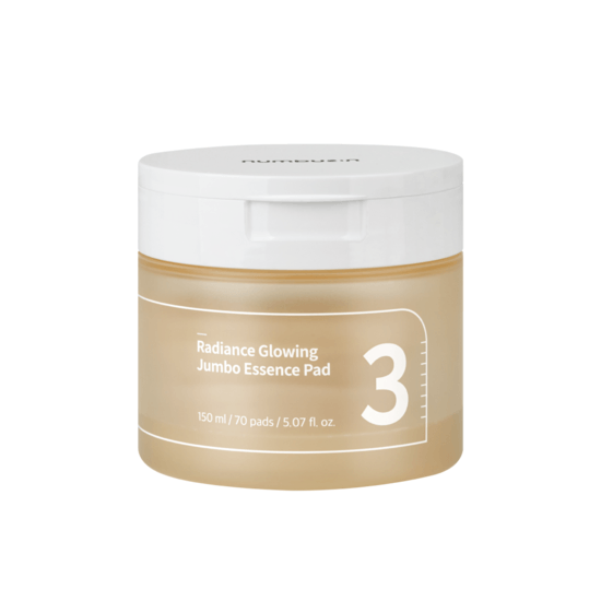 Numbuzin No.3 Radiance Glowing Jumbo Essence Pads 70 st