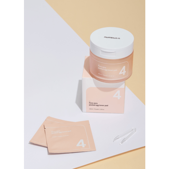 Numbuzin No.4 Pore Zero Peeled Egg Toner Pads 70 st