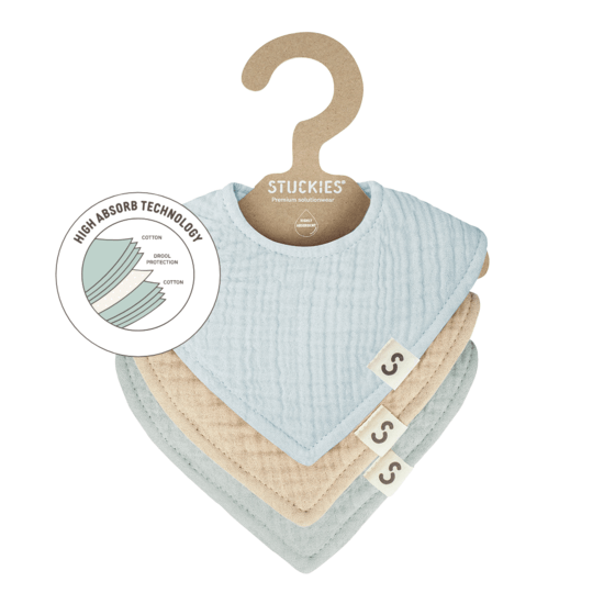 STUCKIES High Absorbency Bibs Cloud