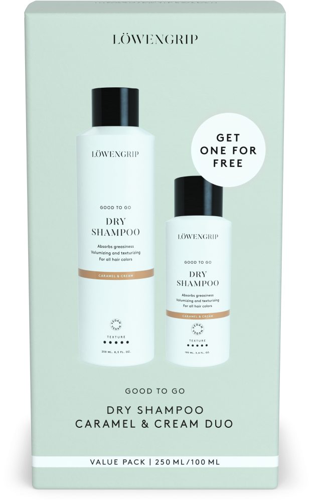 Löwengrip Good To Go Dry Schampo Caramel & Cream Duo Value Pack